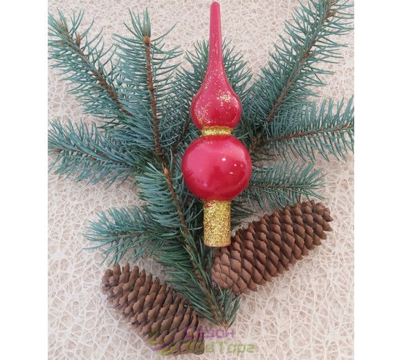 Новогодняя верхушка на елку 18см в ассортименте